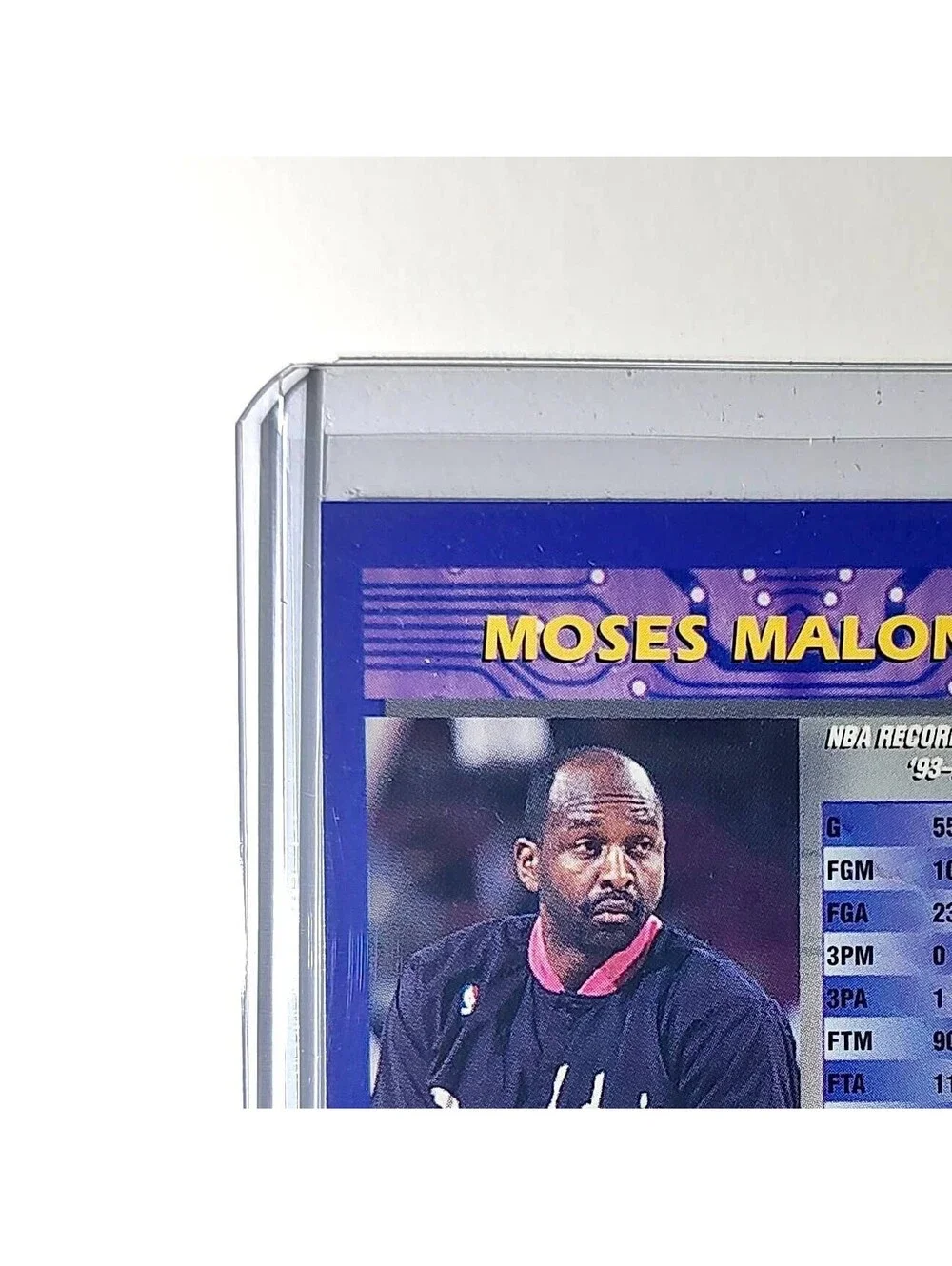 Moses Malone 1994-95 Topps Finest #268 Basketball Card